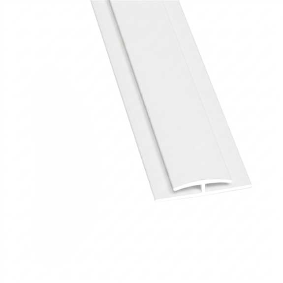 FRP 10' White Division Bar Molding